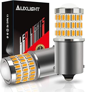 AUXLIGHT AUXLIGHT 1156 BA15S 1003 1141 7506 1156A LED Bulbs Amber Yellow, Ultra Bright 57-SMD LED Replacement for Blinker  - Image 1
