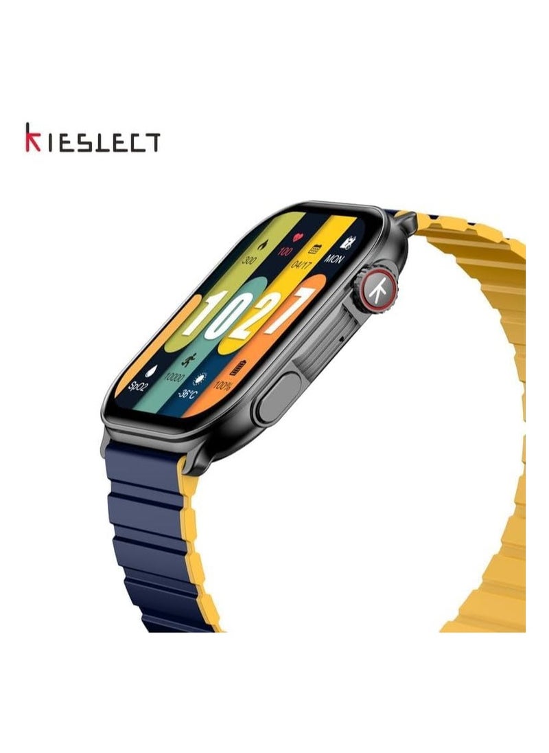 KIESLECT Kieslect Ks Pro Smartwatch 2.01'' AMOLED Display HD Bluetooth Call Abnormal Heart Rate Monitor AOD Sport Men Women Smart Watch (Black) - 1 YEAR WARRANTY  - Image 2