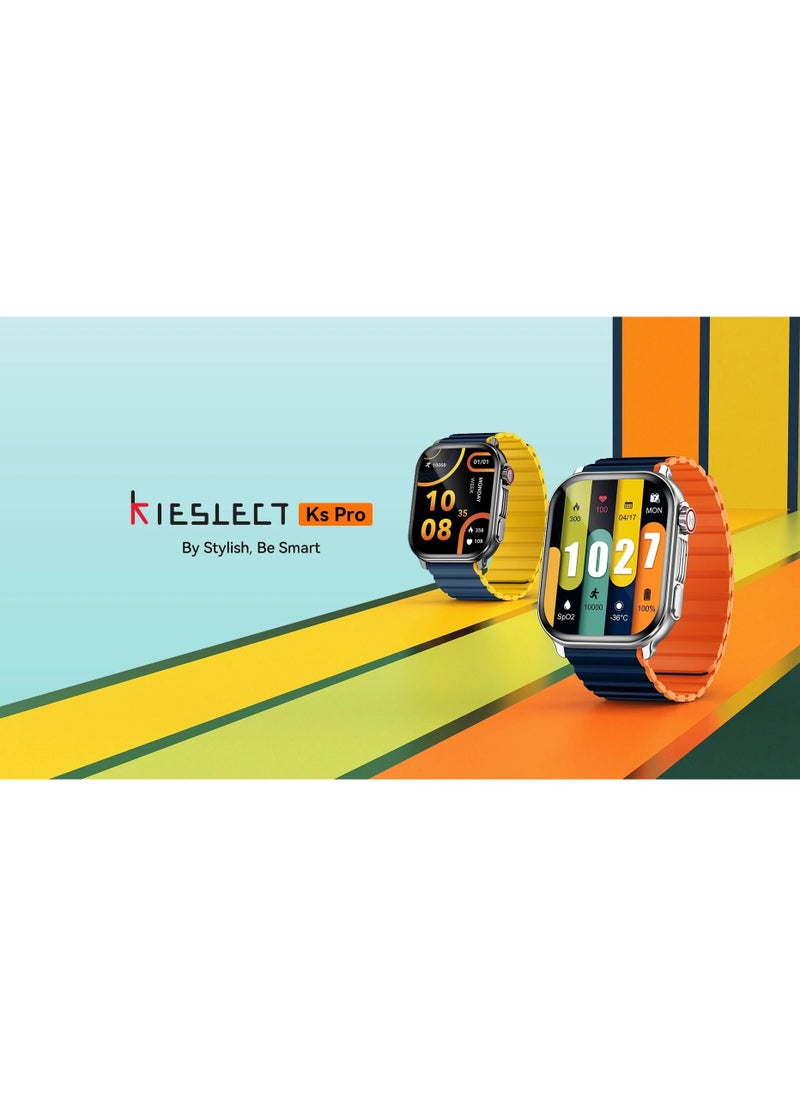 KIESLECT Kieslect Ks Pro Smartwatch 2.01'' AMOLED Display HD Bluetooth Call Abnormal Heart Rate Monitor AOD Sport Men Women Smart Watch (Black) - 1 YEAR WARRANTY  - Image 5