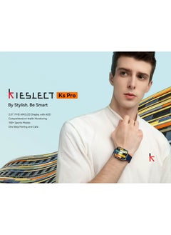 KIESLECT Kieslect Ks Pro Smartwatch 2.01'' AMOLED Display HD Bluetooth Call Abnormal Heart Rate Monitor AOD Sport Men Women Smart Watch (Black) - 1 YEAR WARRANTY  - Image 4