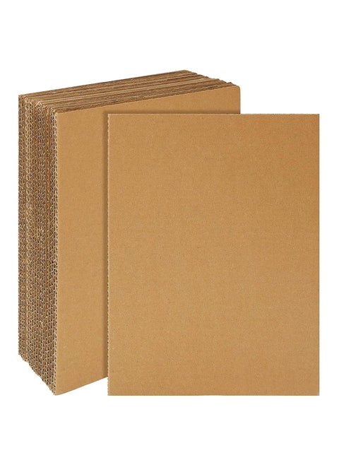 10Pcs A4 Size Cardboard Corrugated Sheets