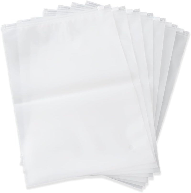 Red Dot Gift® 25 Count Frosted Zipper Plastic Bags for Clothing - 30x40cm - Image 1
