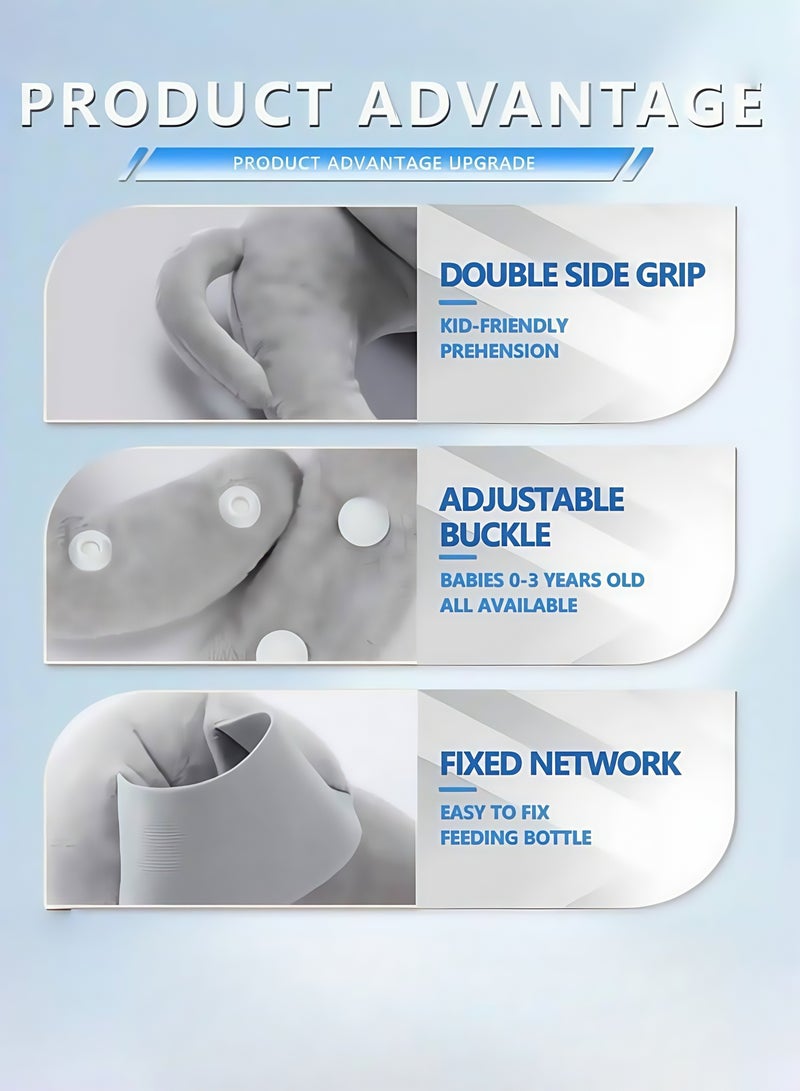 Vinnatsu Baby Bottle Holder,Self-Feeding Bottle Holder for Newborn,Adjustable Nursing Pillow Support, Baby Nursing Pillow,Newborn Essentials - Image 4