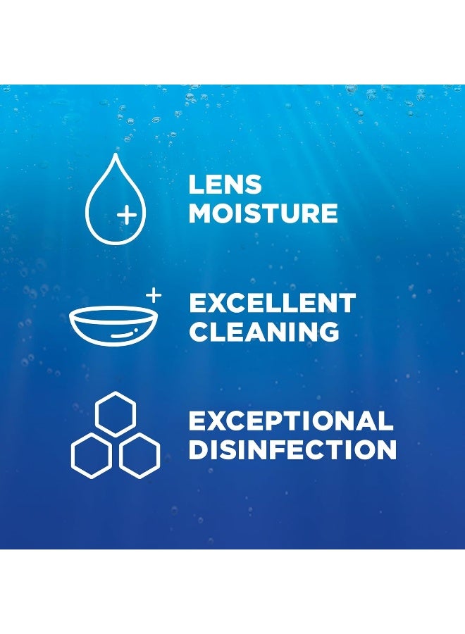 Renu Contact Lens Solution by, Multi-Purpose Disinfectant, Advanced Formula Kills 99.9% of Germs, 16 Fl Oz (Pack of 2), Includes 2 Fl Oz Travel Size - Image 2