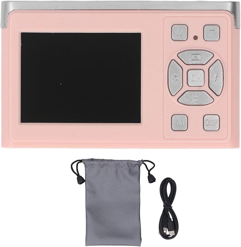 Pink HD Digital Camera 1080P 50MP 16X Zoom Autofocus Compact Vlogging Camera - Image 2