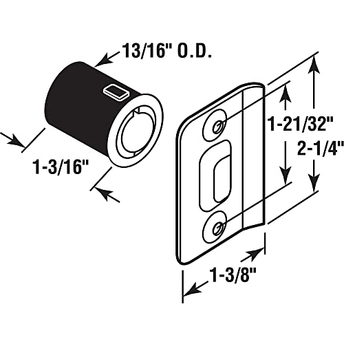 Prime-Line N 7334 Satin Nickel Drive-In Ball Catch with Strike (Single Pack) - Image 2