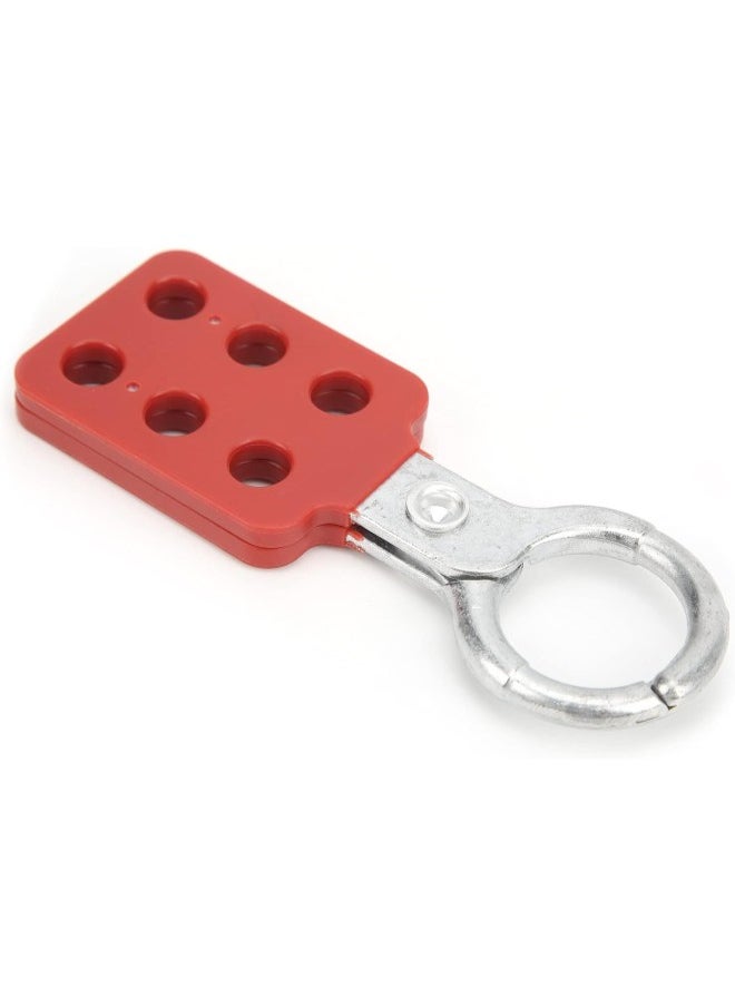 klarako - 10pcs Lockout Tagout Hasp, Safety Aluminium Insulation Padlock Hasp for Multiple Management, Insulated Lock Hasp with 6 Holes Interlock, 1in Inside Jaw Diameter - Image 1