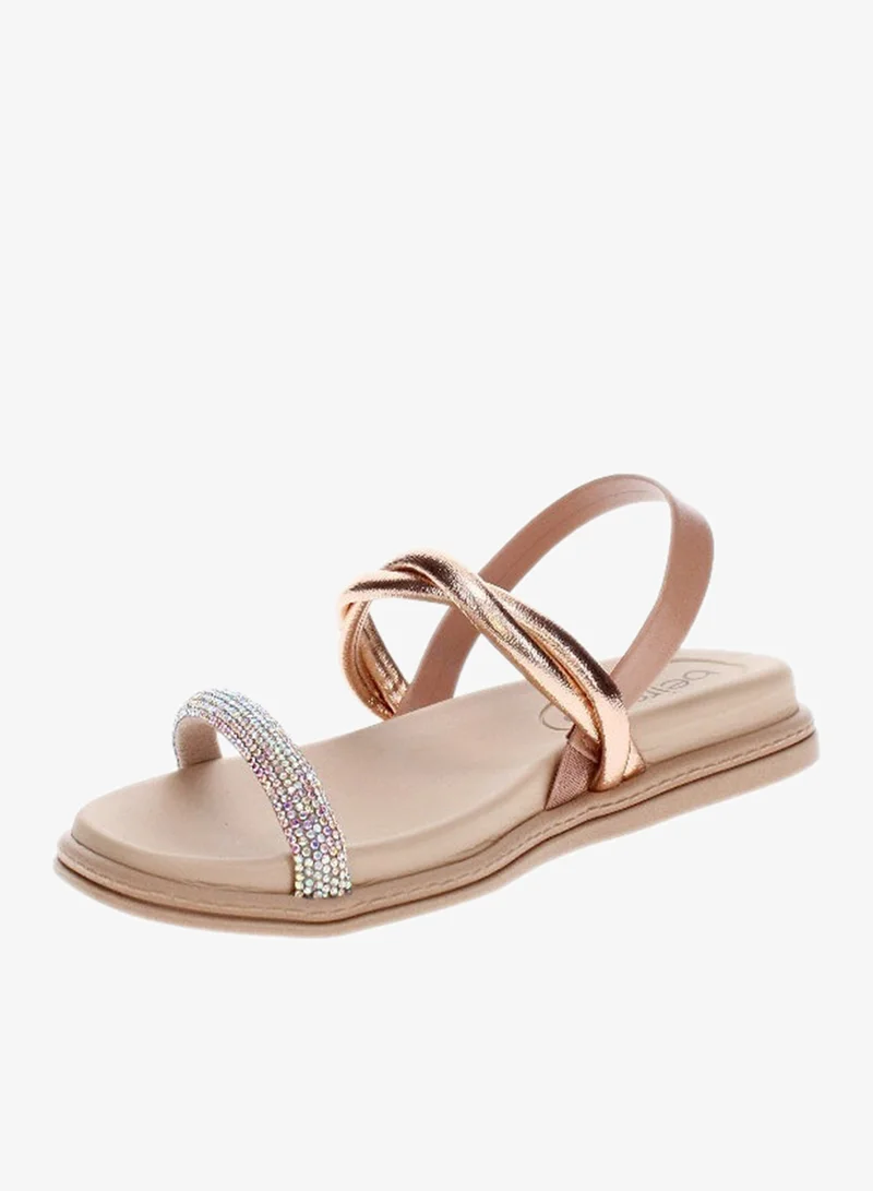 Beira Rio Nude Flat Sandals for Women – Stylish Ladies Flat Sandals & Comfortable Flat Slippers for Women | Best Price UAE