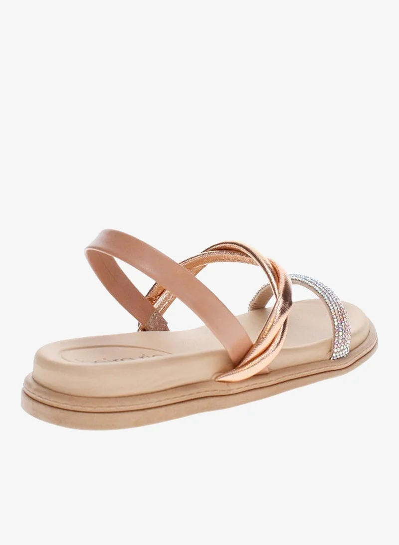 Beira Rio Nude Flat Sandals for Women – Stylish Ladies Flat Sandals & Comfortable Flat Slippers for Women | Best Price UAE