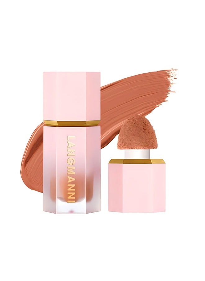 LANGMANNI Natural Color Liquid Blush,Smoothing and Brightening,Long-Lasting Makeup No.102 Float On  - Image 1