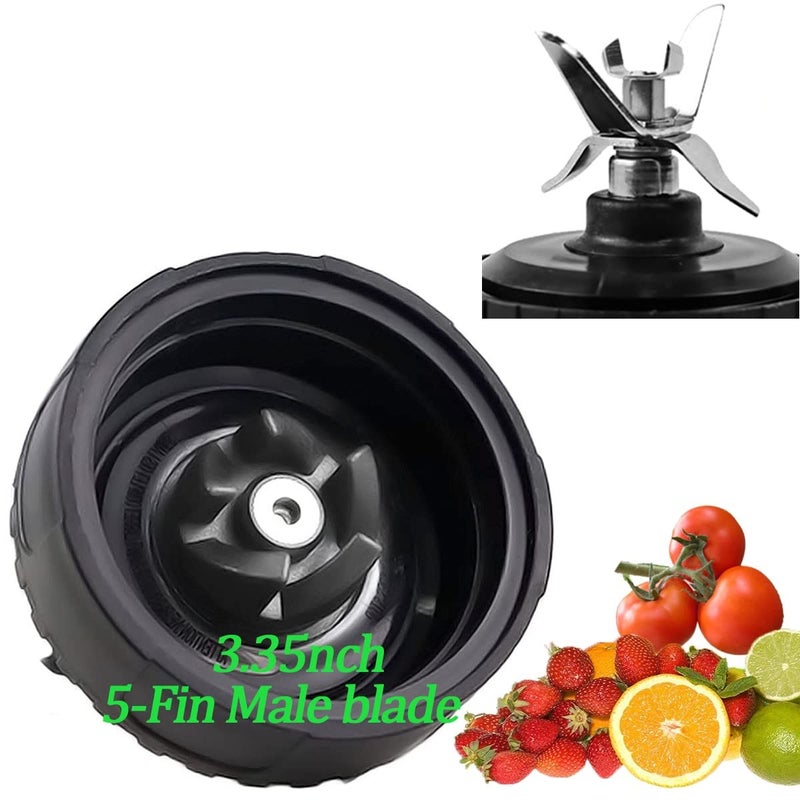 UPGRADE 5 Fins Blender Blade Compatible with Ninja Blender QB3000 QB3000SSW30 QB3000QR30 QB3001SS30 QB3000QBK QB3004 QB3005