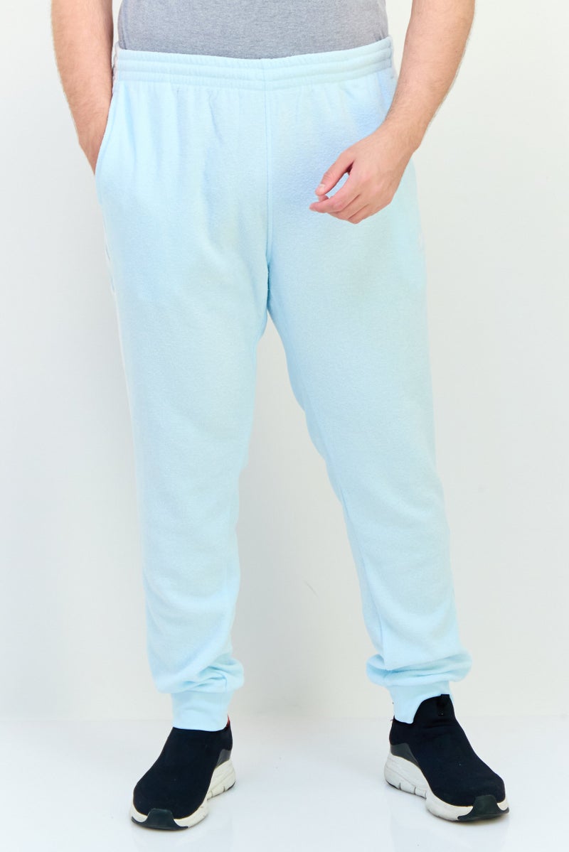 adidas Originals Men Sportswear Fit Embroidered Logo Sweatpants, Light Blue  - Image 1