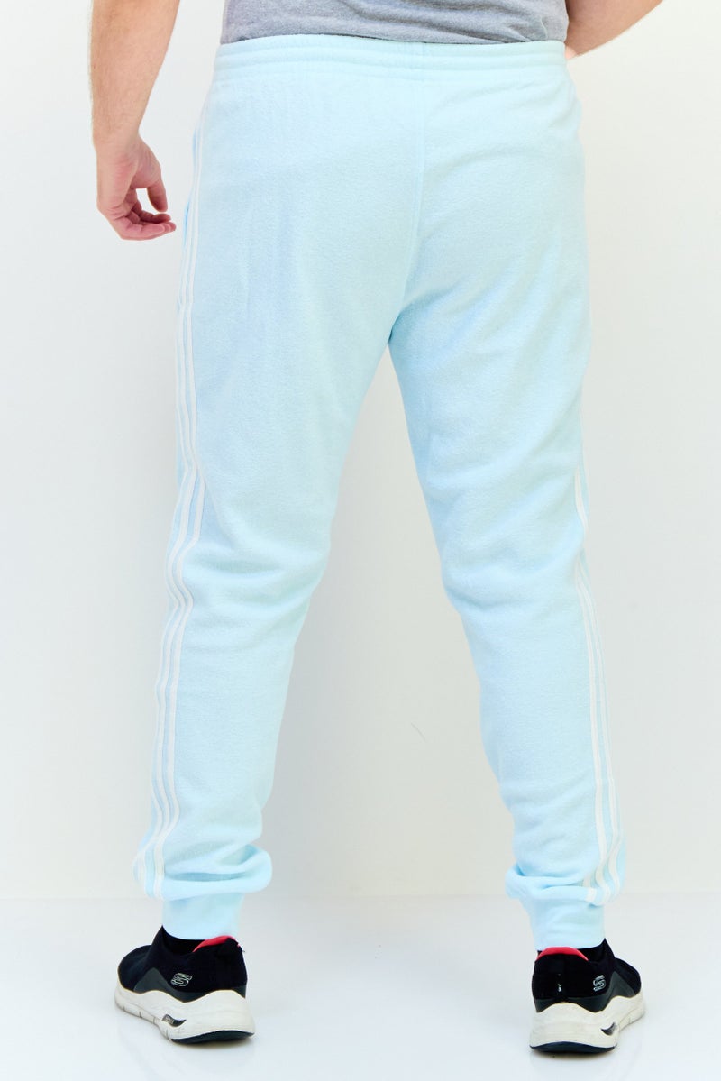 adidas Originals Men Sportswear Fit Embroidered Logo Sweatpants, Light Blue  - Image 3