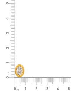 Malabar Gold and Diamonds 22k 916 Purity Gold Studs Earrings for Women DZER132Y  - Image 3