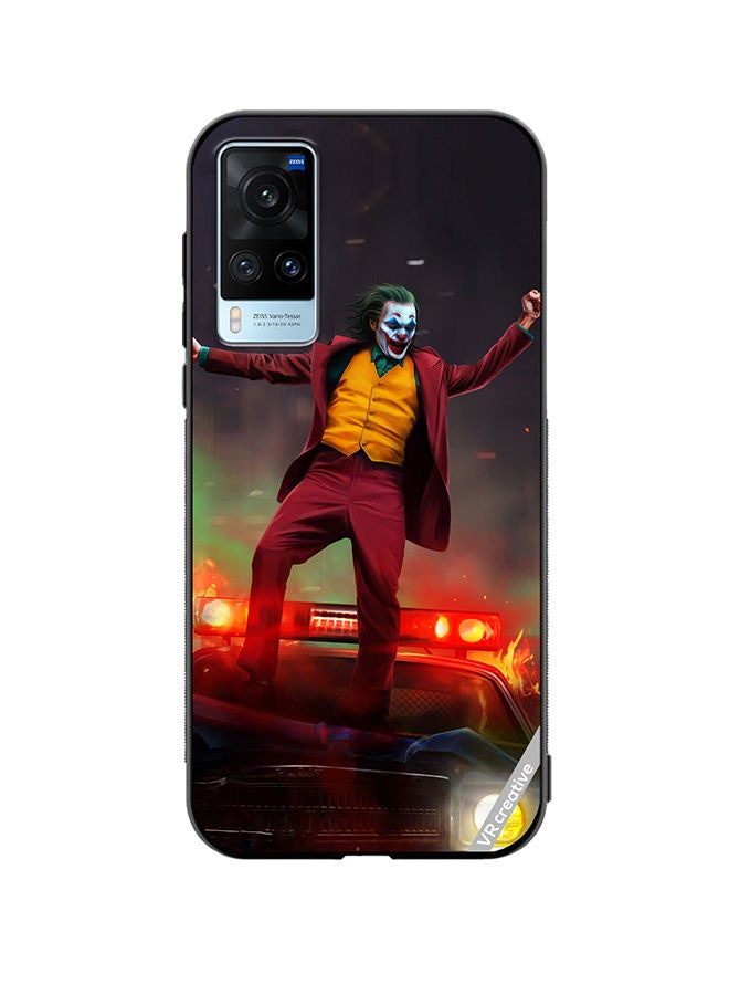 VR CREATIVE Protective Case Cover For Vivo X60 Joker Over A Car With His Evil Laugh Design Multicolour - Image 1