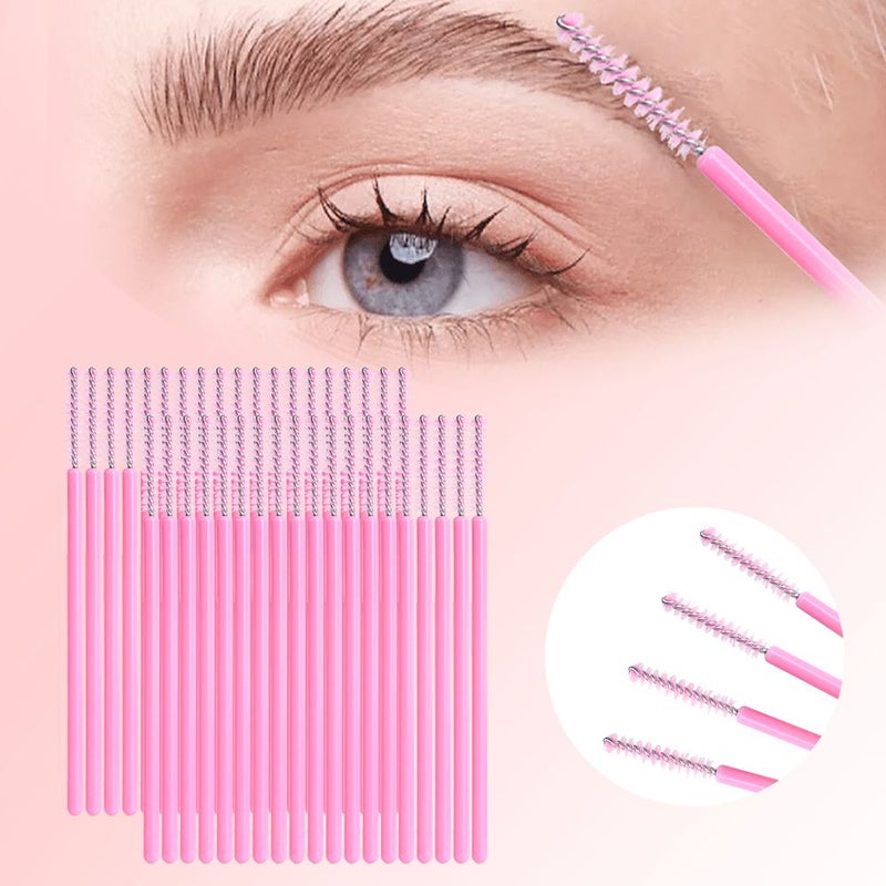 100 Disposable Mascara Wands Crystal Eyebrow Brushes For Eyelash Extensions Makeup - Image 3