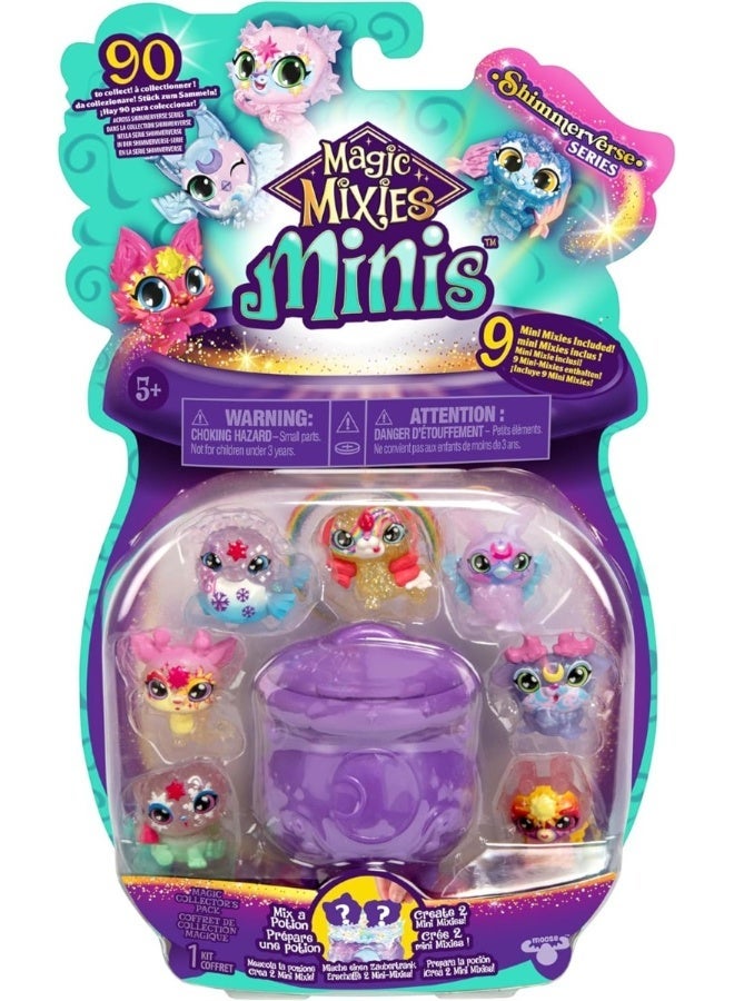 Magic Mixies Moose: Magic Mixies Minis: S1 9-Pack, Shimmerverse World, 90 Minis, Potion Cauldron - Image 1