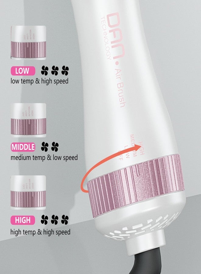 دان تكنولوجي فرشاة تجفيف الشعر الأوتوماتيكية ثنائية الجهد، 110-120 فولت / 220-240 فولت، فرشاة تجفيف شعر للسفر، فرشاة هواء ساخن صغيرة، فرشاة تجفيف الشعر، فرشاة تجفيف شعر صغيرة، مجفف شعر ومصفف شعر 4 في 1 - Image 4