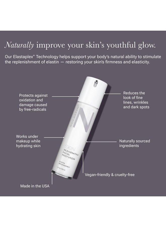 NULASTIN Rejuvenating Skin Facial Moisturizer With Elastaplex Hydrating Face Cream For Aging Skin Veganfriendly & Crueltyfree (1.7 Oz)  - Image 2