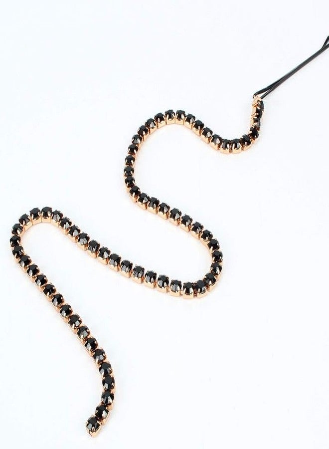 CHIROGRAPHY مجموعة CHIROGRAPHY المكونة من 6 قطع من سلاسل الشعر المعدنية الفاخرة على شكل ذيل حصان، متعددة الخيوط، مناسبة لحفلات التخرج، إكسسوارات شعر مقعرة، سلسلة وصلات شعر مع مشبك للفتيات والسيدات (متعددة الألوان). - Image 5