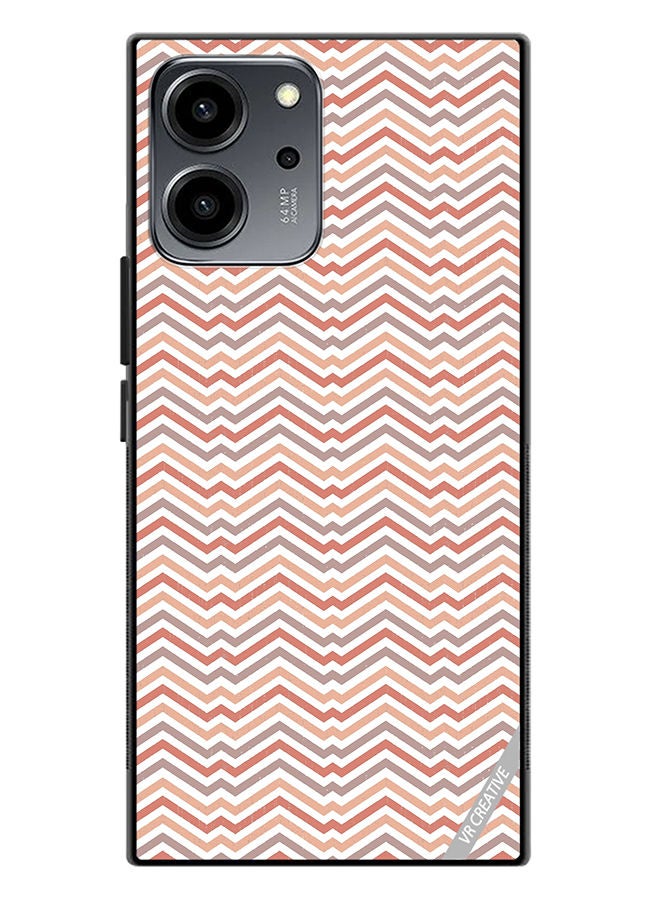 VR CREATIVE غطاء حماية لهاتف Honor 80 SE بتصميم خطوط متعددة الألوان - Image 1