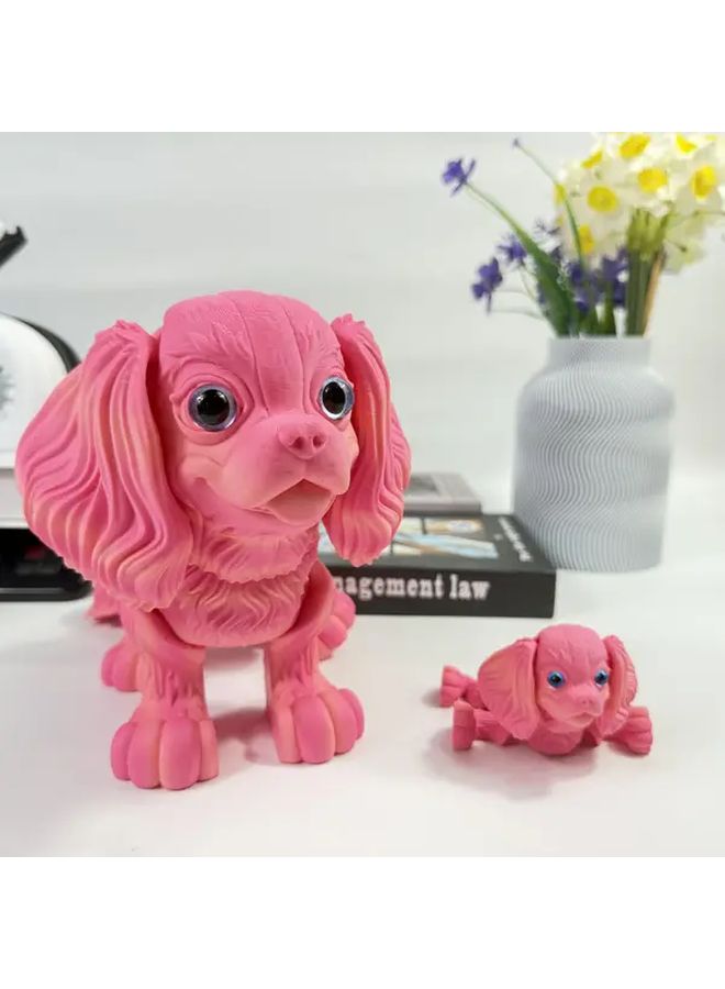 Multicolor Large Poodle Dog Figurine Collectible Statue Christmas Home Decor Gift - Image 5