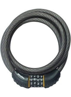 Master Lock Master Lock Cable Lock, Set Your Own Combination Bike Lock, 6 ft. Long, Black, 8122D  - Image 1