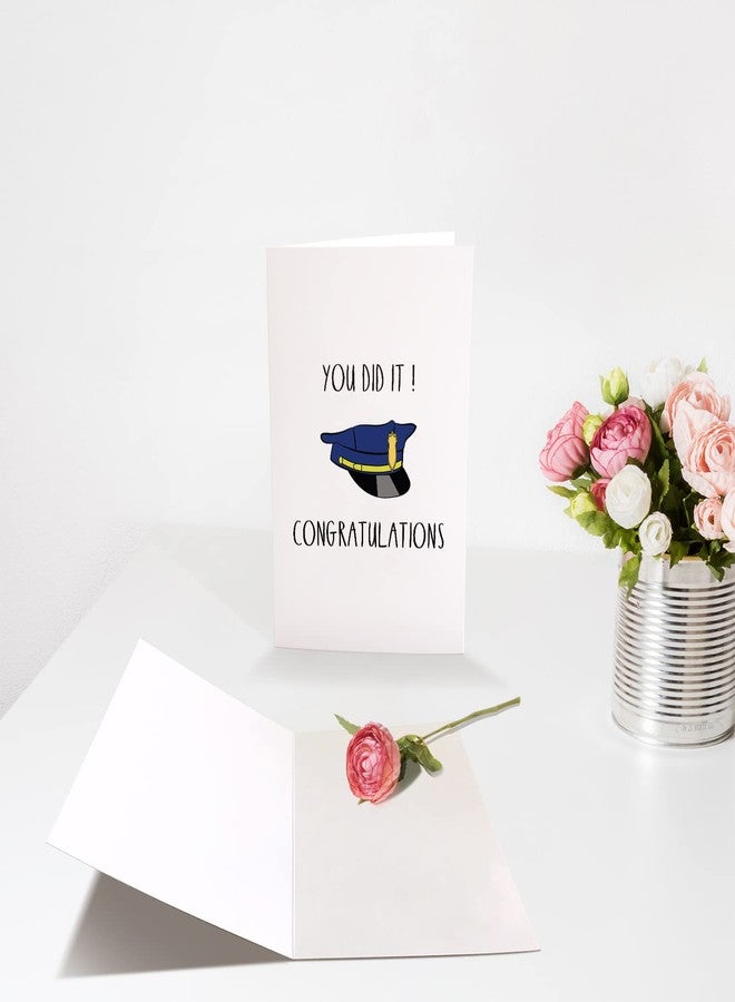 Chenive Police Greeting Card, Police Graduation Card, Officer Congratulations Card, Policeman Promotion Card, You Did It - Image 3