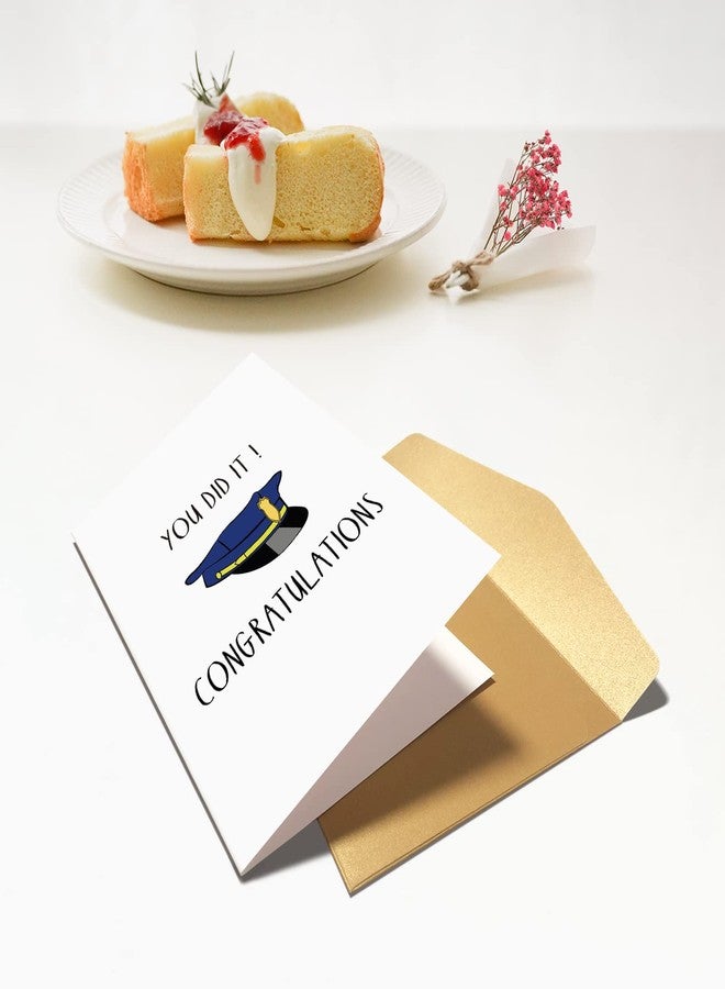 Chenive Police Greeting Card, Police Graduation Card, Officer Congratulations Card, Policeman Promotion Card, You Did It - Image 5