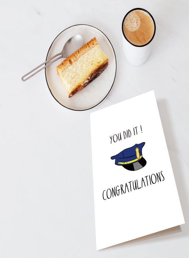Chenive Police Greeting Card, Police Graduation Card, Officer Congratulations Card, Policeman Promotion Card, You Did It - Image 4