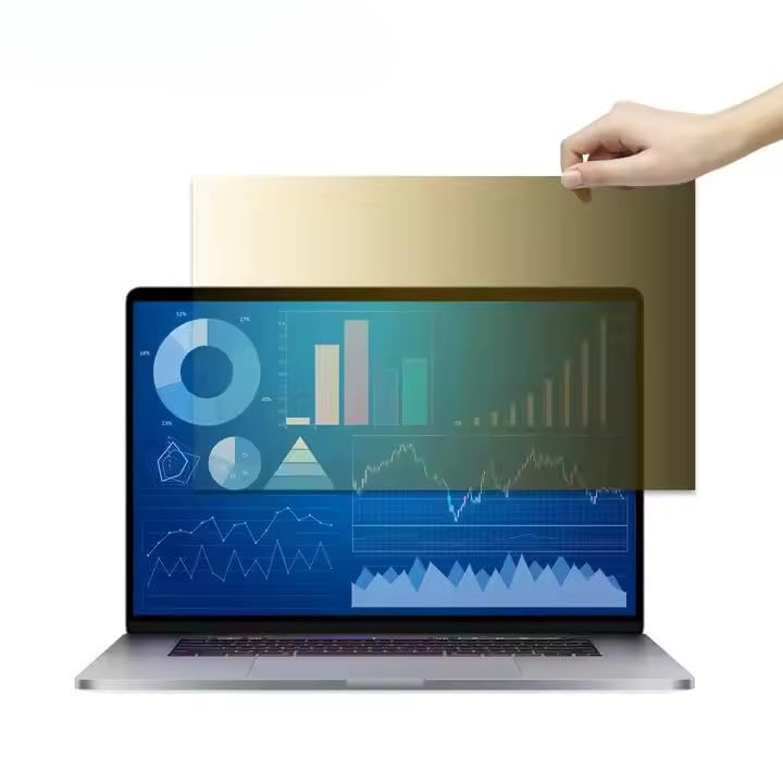 Saco حماية شاشة الخصوصية الذهبية 16 بوصة لجهاز Lenovo Legion 5 16ACH6H | Lenovo Ideapad Slim 5 Pro 16 بوصة | Lenovo Ideapad Slim 5 AI 16IMH9 سلسلة 16 بوصة لابتوب [نسبة 16:10] ، صلابة 9H - Image 1