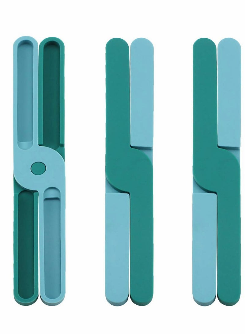 Y&D Hot Pans Folding Pot Stand, Non-Slip Thick Foldable Silicone Trivets, 19.7cm Mat Heat Protector for Kitchen and Dishes(3 Pcs) - Image 1