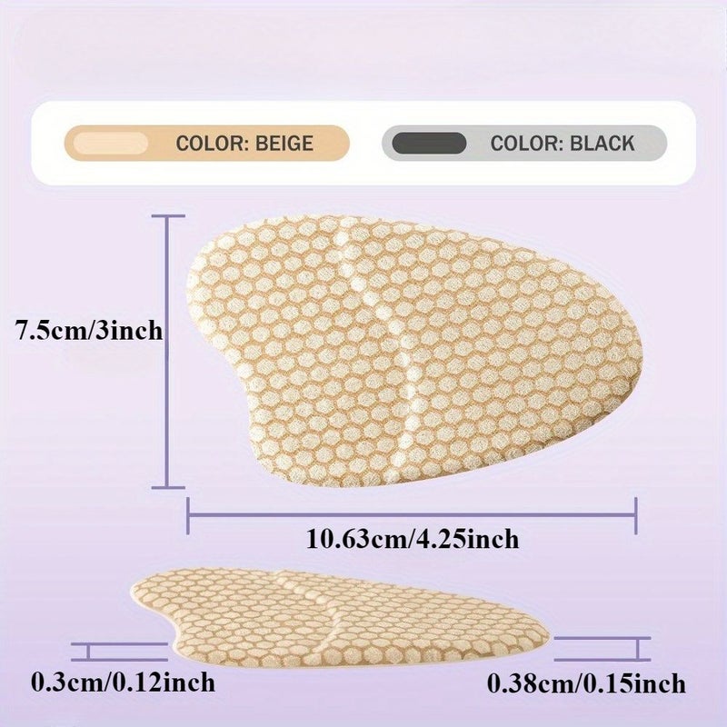 Black Silicone Front Foot Pad Anti Slip Wear Resistant High Heels Comfort Invisible Cushion - Image 4