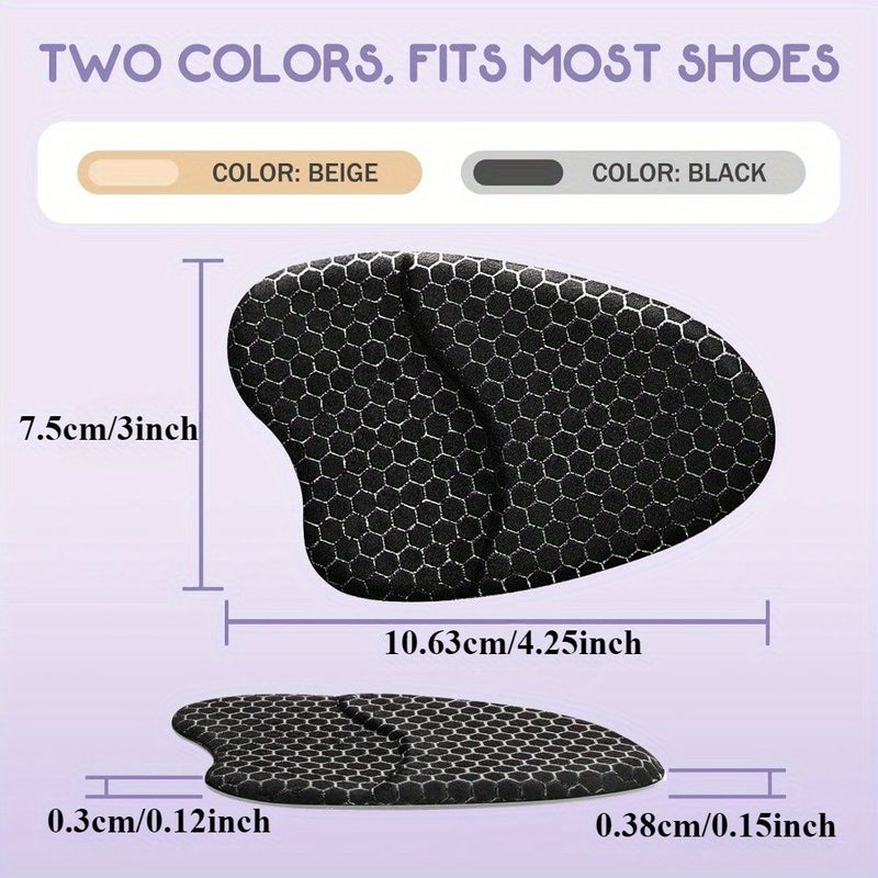 Black Silicone Front Foot Pad Anti Slip Wear Resistant High Heels Comfort Invisible Cushion - Image 3