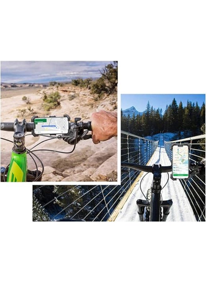 جوي روم JR-ZS288 Bike Handlebar Phone Holder – Universal Smartphone Mount, Adjustable, Secure Grip, Shockproof, Easy Installation for Bicycles, Motorcycles, and Scooters black - Image 2