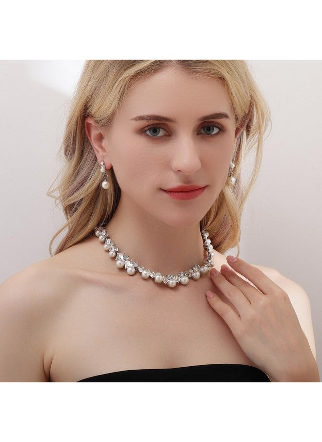 Pearl Necklace For Women Round Imitation Pearl Choker Necklace 20S Flapper Pearls Accessories For Gatsby Themed Party Dainty Beaded Choker Necklace For Women Girls (2Pcs Silver) - pzsku/ZCD7B9864C97B390B552BZ/45/_/1718606591/f391b0c4-ad3f-40ab-a9db-bbb2863a51b2