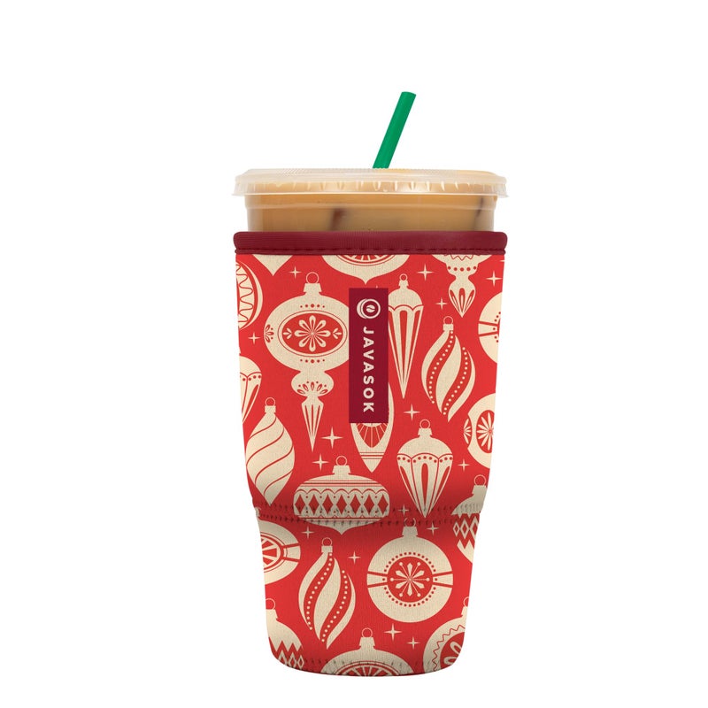 Sok It Java Sok Iced Coffee & Cold Soda Insulated Neoprene Cup Sleeve (Vintage Baubles  Large: 30-32oz) - Image 1