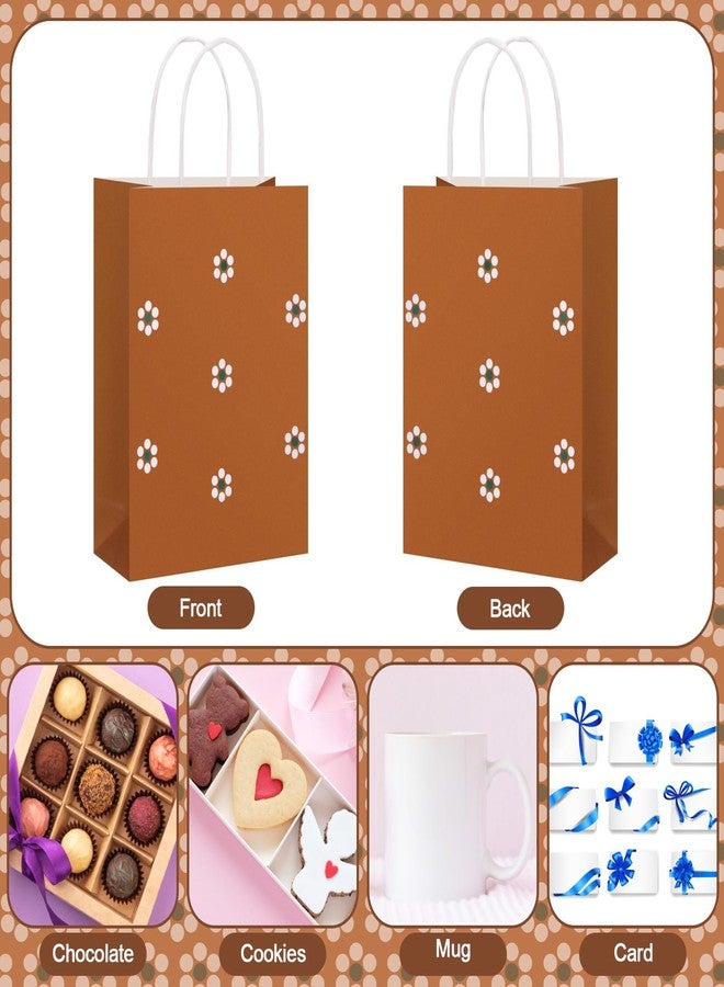 Sinload 24 Pcs Cielito Lindo Candy Bags Mexican Party Favors, De Barro Theme Decorations Mexicanos Talavera Kraft Gift Goodie Bags with Handles Fiesta Cinco De Mayo Mexican Party Supplies(Floral) - Image 4