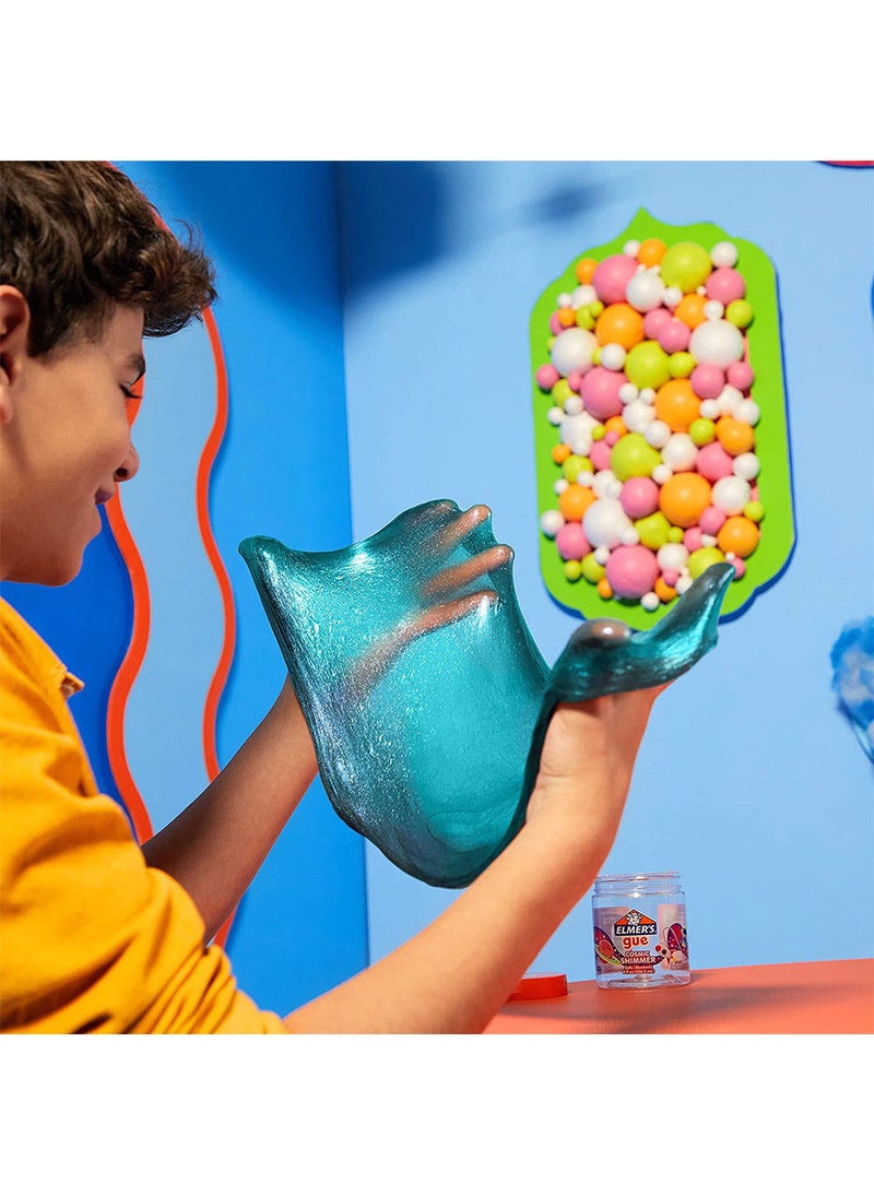 Elmer's Gue Premade Slime Cosmic Shimmer Glitter Slime,  Fun & Stretchy, Non-Toxic, Slime for Kids Pack of 3 - Image 5