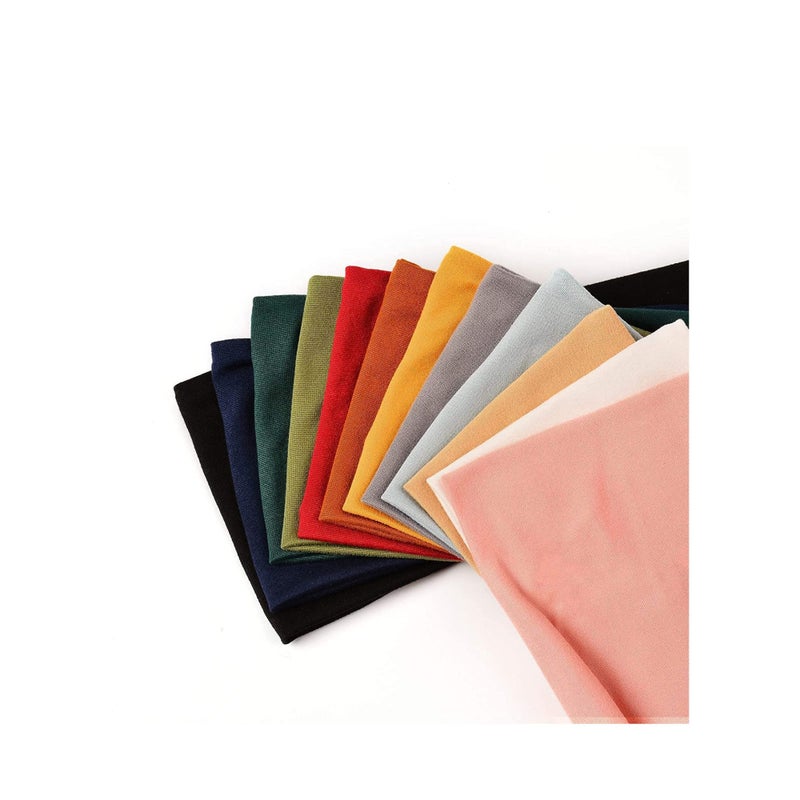 SOLARAE 12PCS Women's Headbands Athletic Yoga Workout Sports Exercise Headband Elastic Non Slip Sweat Wicking Summer Cloth Hair Bands - Image 3