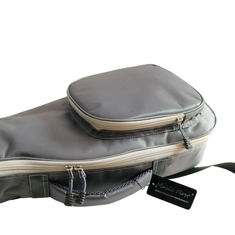 MUSIC FIRST Original Design, Fit for 3/4 and 4/4 Full Size Violin, Waterproof, 18mm Padded Space Grey Ballistic Nylon Violin Bag, Soft Violin Case, Violin Backpack, Max bow length 74cm (29 inch) - Image 3