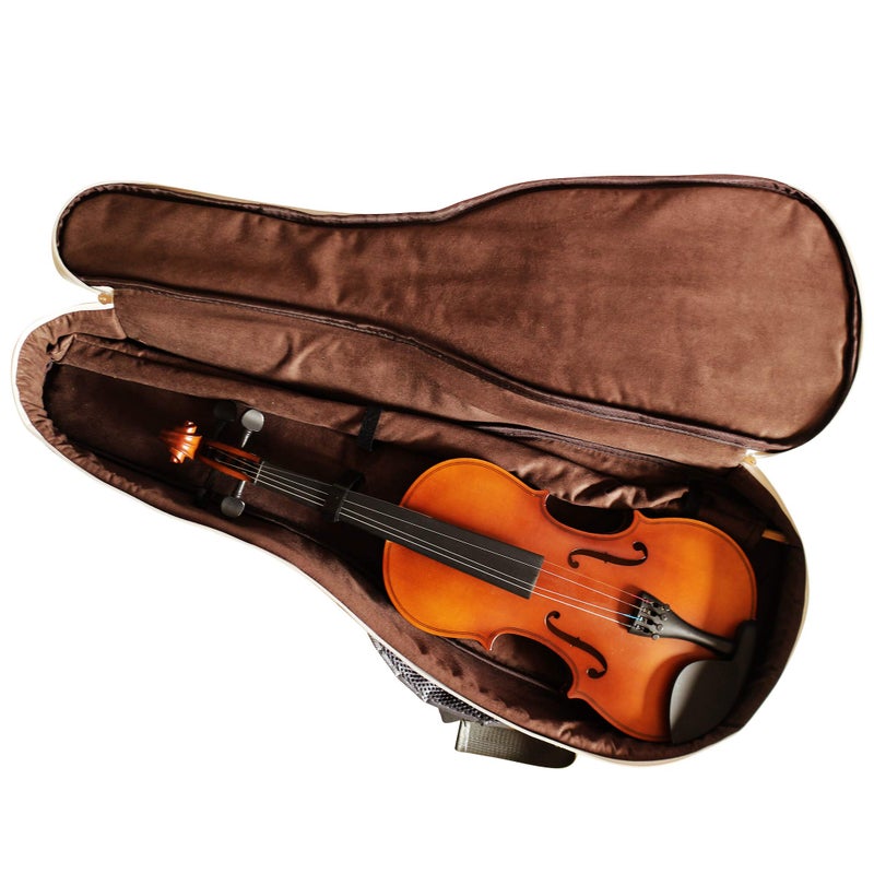 MUSIC FIRST Original Design, Fit for 3/4 and 4/4 Full Size Violin, Waterproof, 18mm Padded Space Grey Ballistic Nylon Violin Bag, Soft Violin Case, Violin Backpack, Max bow length 74cm (29 inch) - Image 2