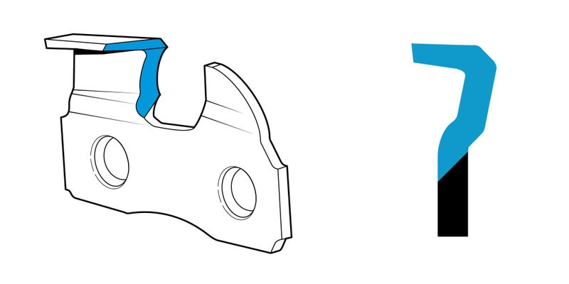 Oregon AdvanceCut Chainsaw Chain, 3/8" LP Pitch, 0.43" Gauge, 33 Drive Links, Replacement Chainsaw Chain for 8-Inch Bar, for Pole Saws & Chain Saw Tools, Replaces Stihl & Husqvarna (R33) - Image 3