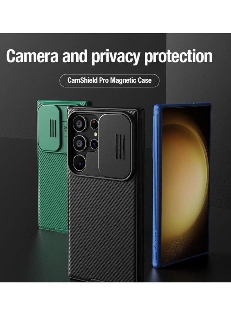 Raxoom Samsung Galaxy S24 Ultra Case Cover Nillkin Camshield Pro Case With Slide Camera Lens Protection PC Back & TPU Frame Bumper Protection for Samsung Galaxy S24 Ultra (Black, Samsung Galaxy S24 Ultra) - Image 1