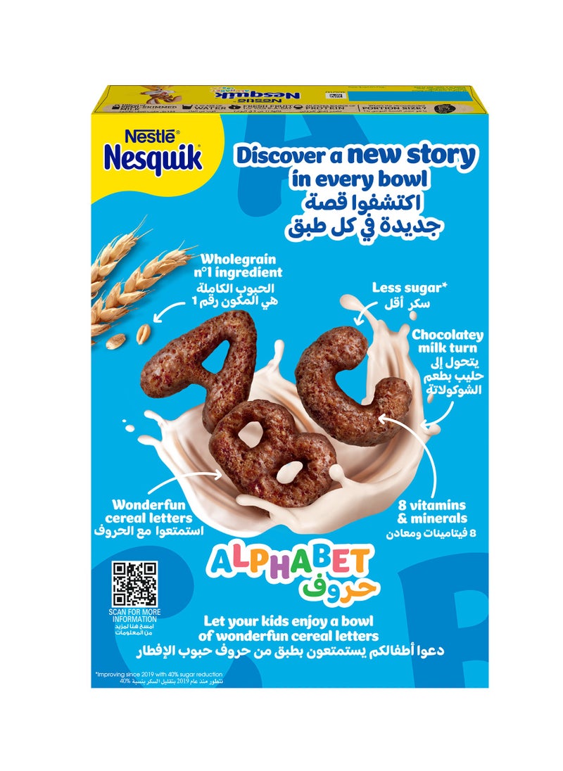 Nesquik - Chocolate Alphabets Breakfast Cereal 325g - Image 1