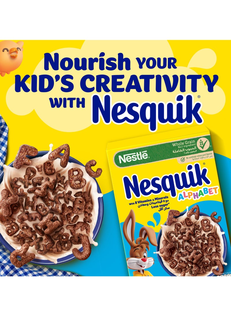 Nesquik - Chocolate Alphabets Breakfast Cereal 325g - Image 1