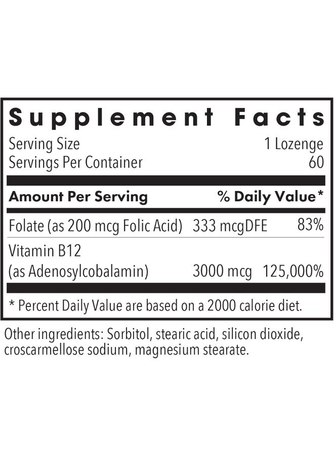 Allergy Research Group B12 Adenosylcobalamin Lozenges for Adults - Image 3