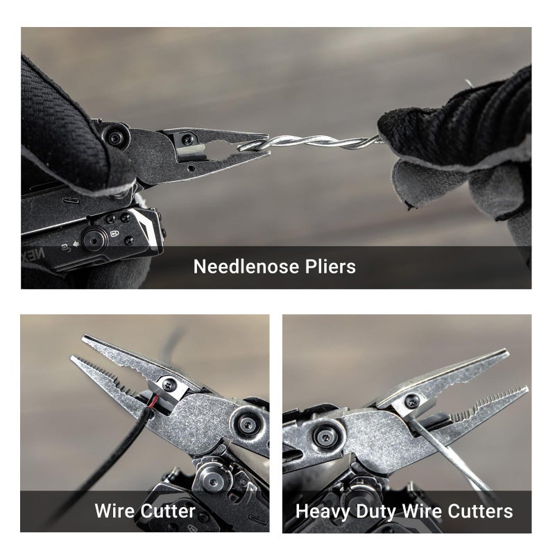 NEXTORCH Pioneer 14-In-1 Multi-Tools Heavy Duty Multi Tool Set With Scissor Needle Nose Pliers Trauma Shears Pocket Clip Multi-Tool For Emergency First Responders - Image 5