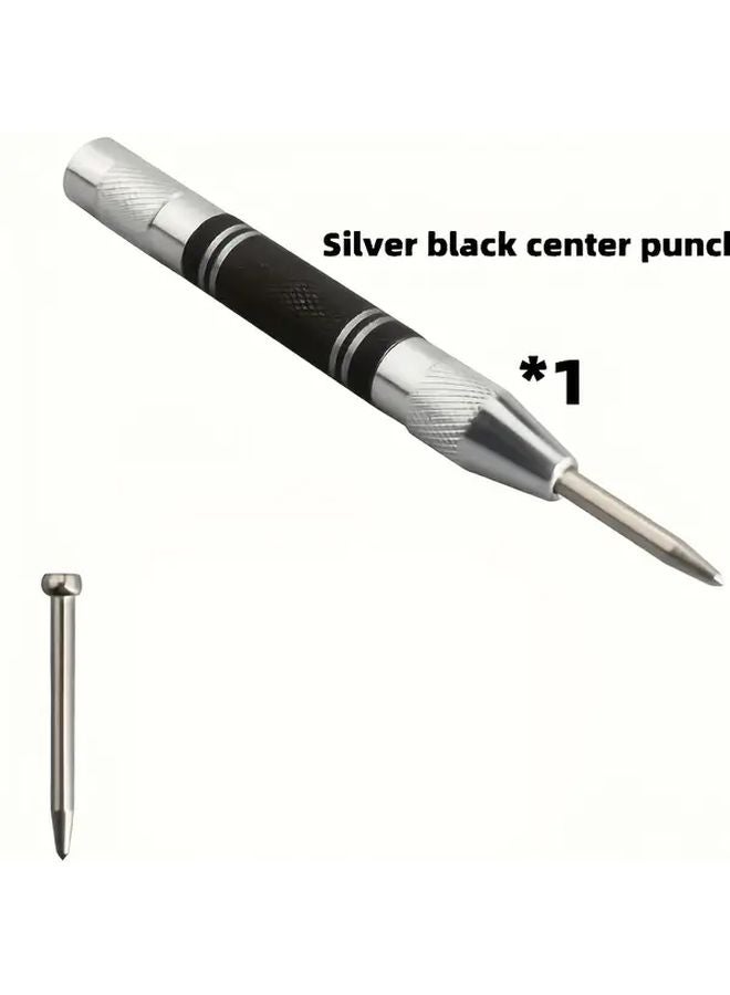 5 Inch Stainless Steel Automatic Center Punch Adjustable Spring Mechanism - Image 1