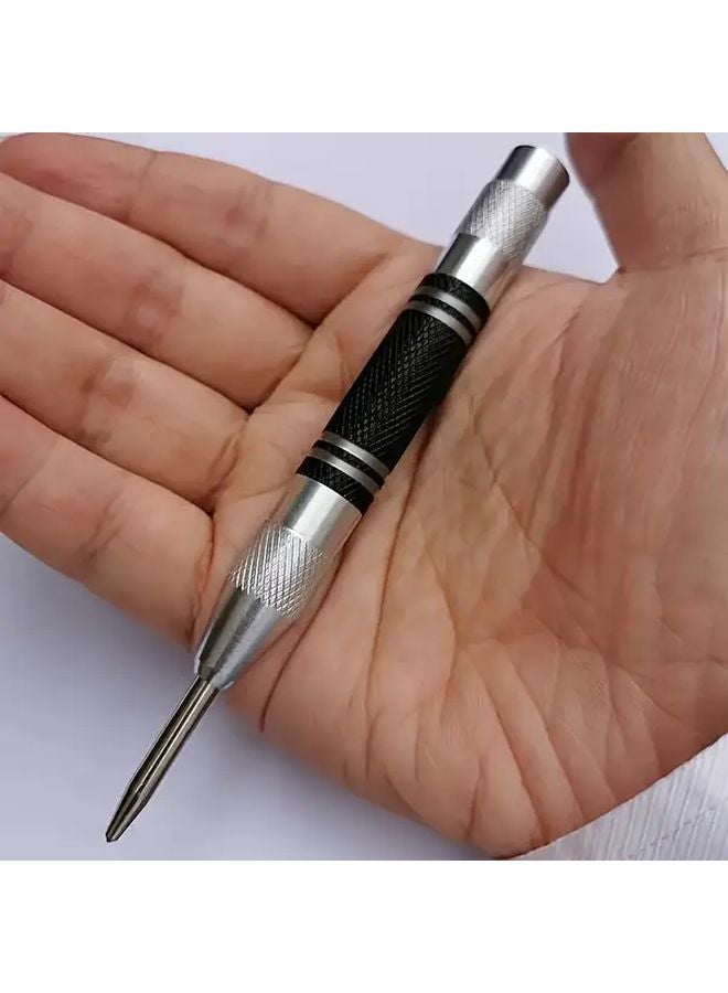 5 Inch Stainless Steel Automatic Center Punch Adjustable Spring Mechanism - Image 4